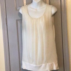 New York & Co creme colored blouse